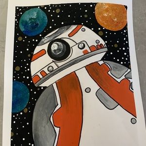 BB-8 painting! Star Wars!!